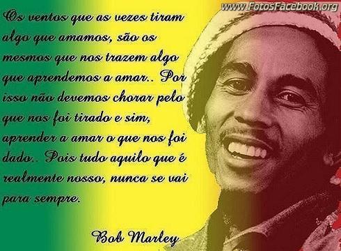 Frases do Bob Marley para Facebook