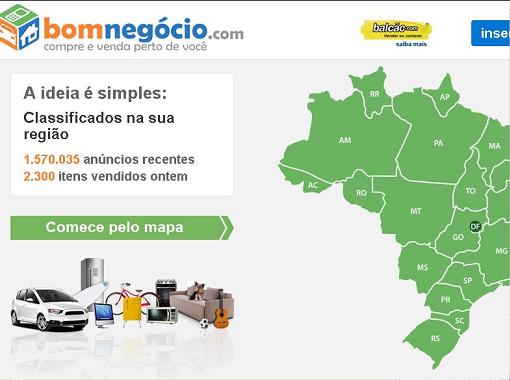 Site Bom Negócio, www.bomnegocio.com