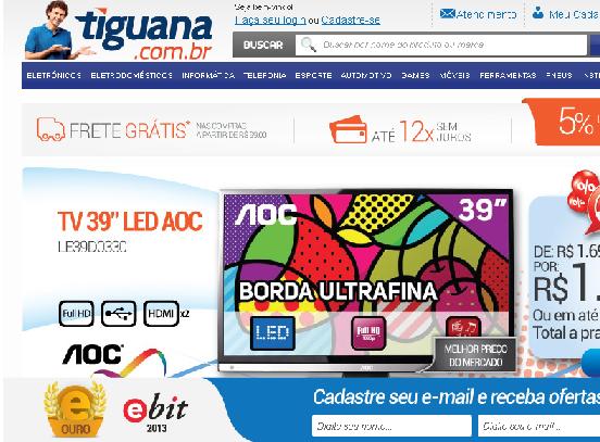Site Tiguana – www.tiguana.com.br – Loja Virtual