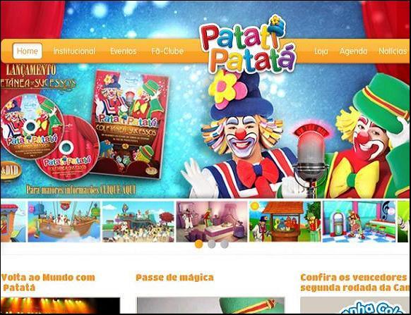 Site Patati Patatá Oficial – www.patatipatata.com.br