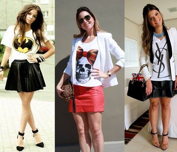 T-shirts Femininas Moda 2014