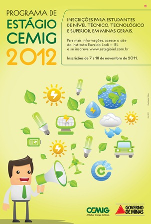 Programa de Estágio Cemig 2012 – Informações e Inscrições