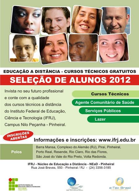 Cursos Técnicos a Distância do IFRJ