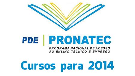 Cursos Gratuitos Pronatec São Paulo 2014