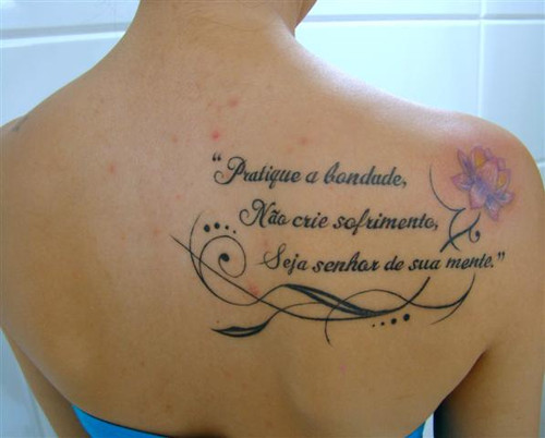 Frases para Tatuagens: Dicas e Fotos