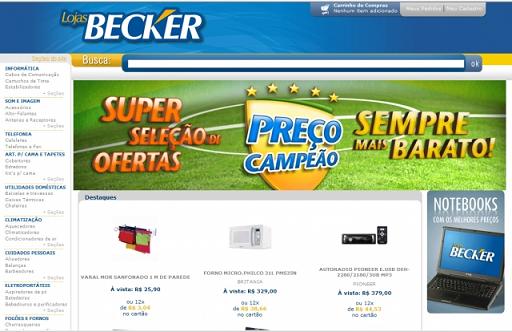 Site Lojas Becker – www.elojasbecker.com.br
