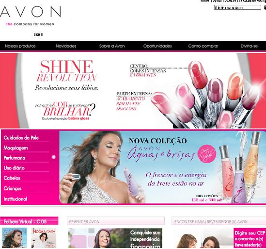 Site da Avon – www.avon.com.br