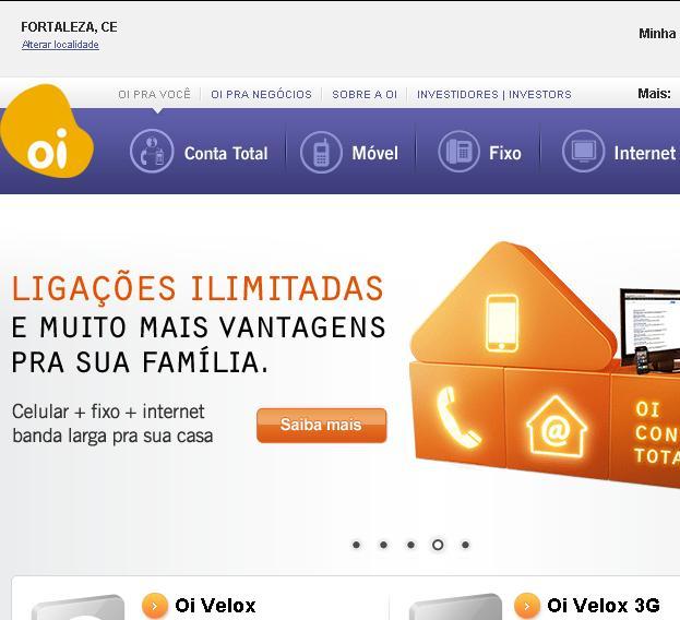 Site da Oi – www.oi.com.br