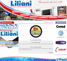 Site Lojas Liliani – www.liliani.com.br